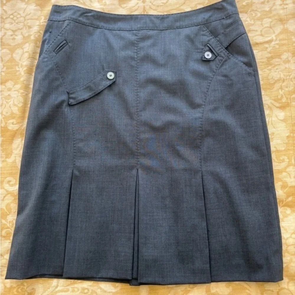 Luisa Spagnoli Charcoal A-Line Skirt
